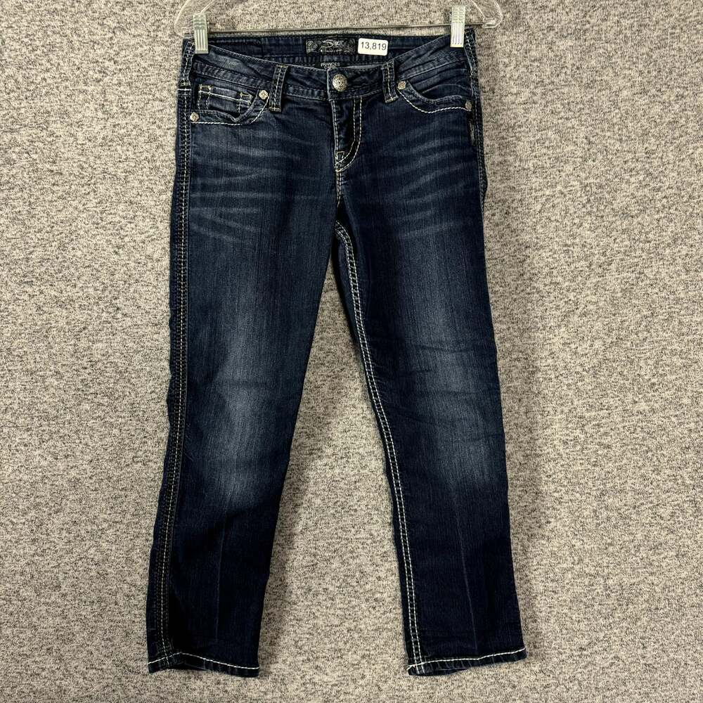 Silver Jeans Women's Size 29 Dark Wash Frances Capri Jeans